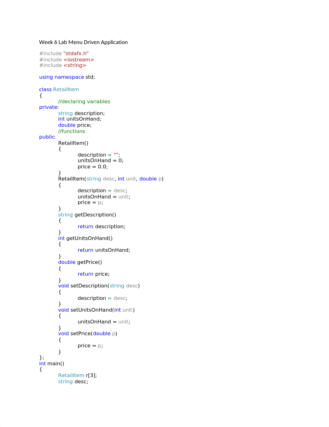 CIS170 Week 6 Lab Menu Driven Application Source Code.docx_dszpp04jyf4_page1