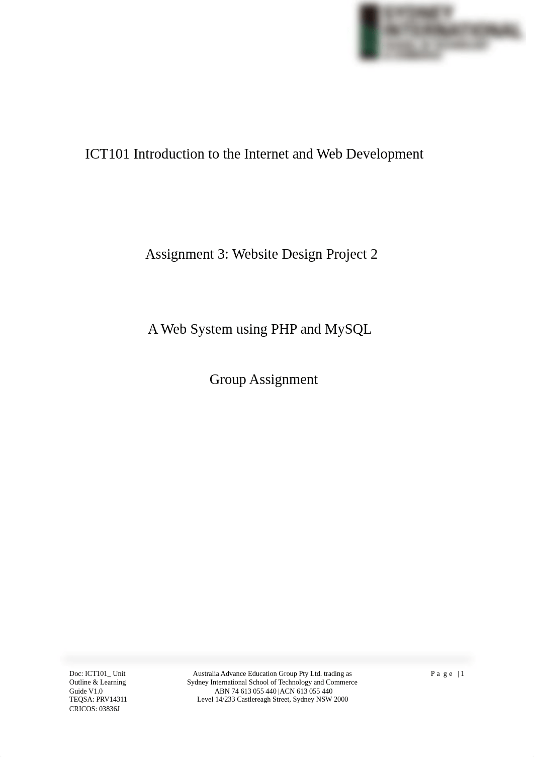 ICT101 Project2-Assessment-Zawar.pdf_dszy582t7ga_page1