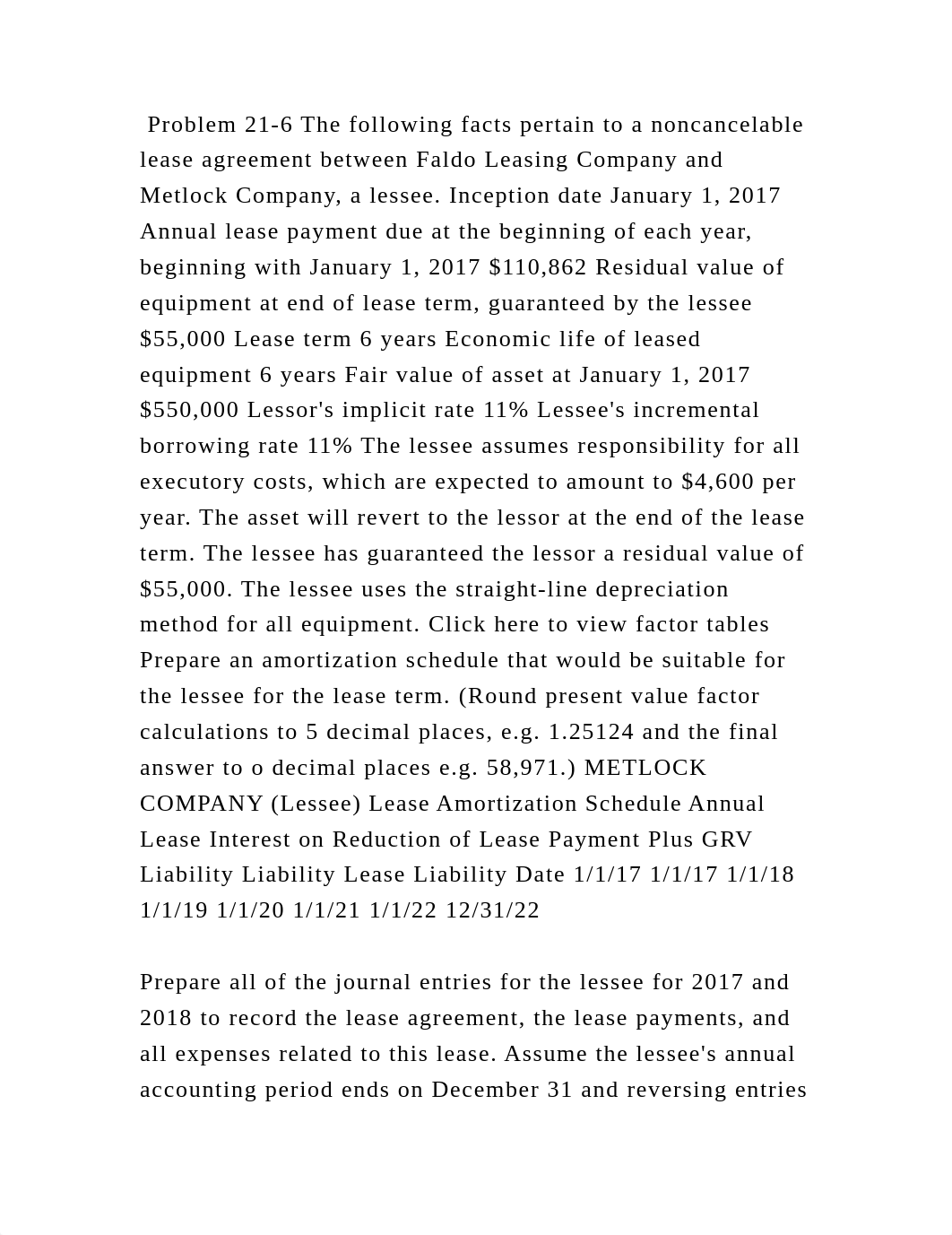 Problem 21-6 The following facts pertain to a noncancelable lease agr.docx_dt00i4i6h4j_page2