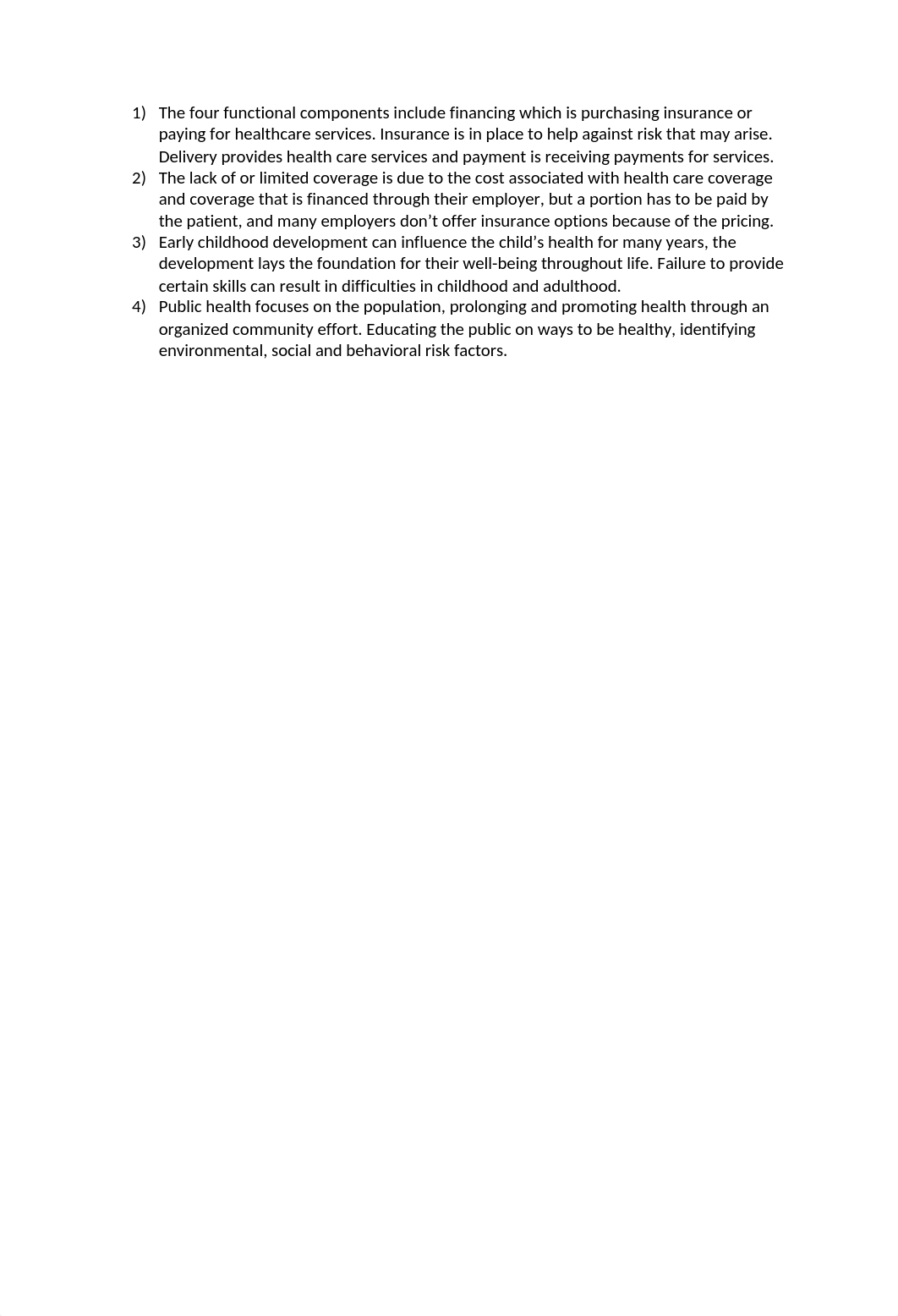 The four functional components include financing which is purchasing insurance or paying for healthc_dt03ej4ynd0_page1