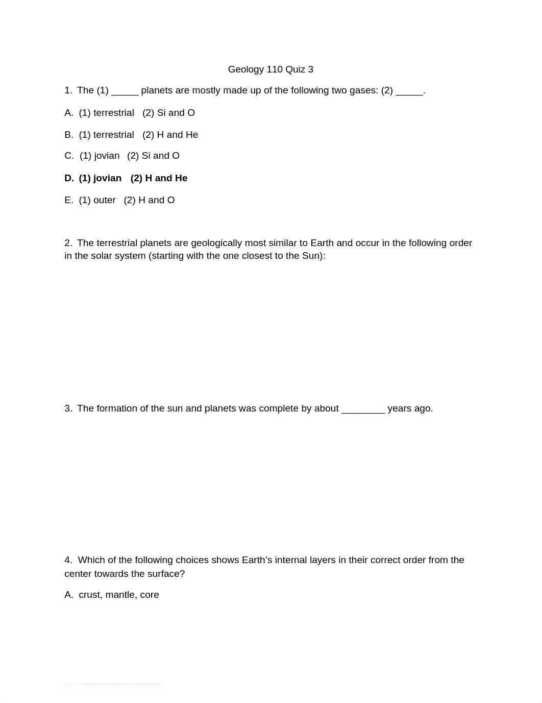 Geology 110 Quiz 3_dt07xtakq9e_page1