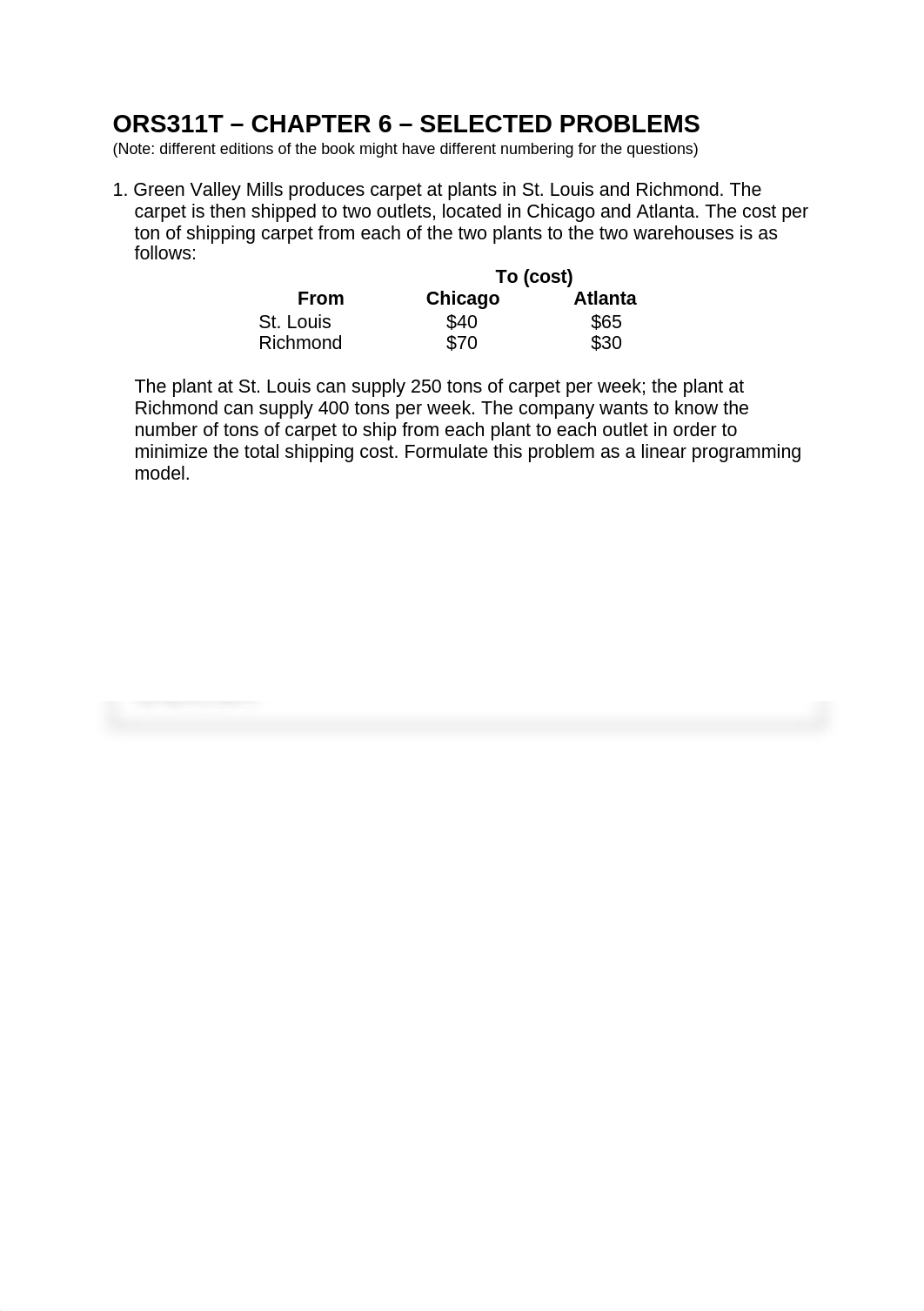 ORS311T - Problem solutions - Ch06.docx_dt0ake2t05f_page1