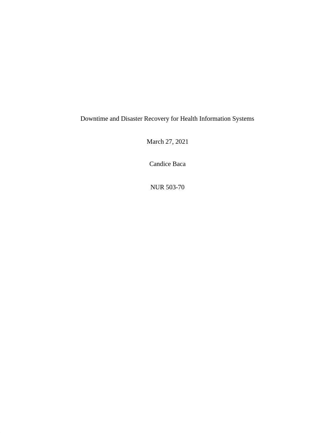 Downtime and Disaster Recovery for Health Information Systems.docx_dt0czqdg8j0_page1