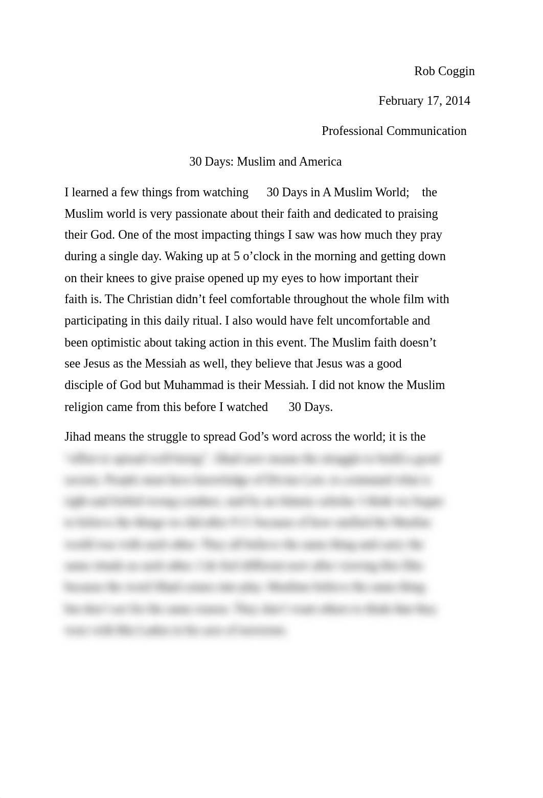 30 Days In a Muslim World Essay_dt0n7omdey8_page1