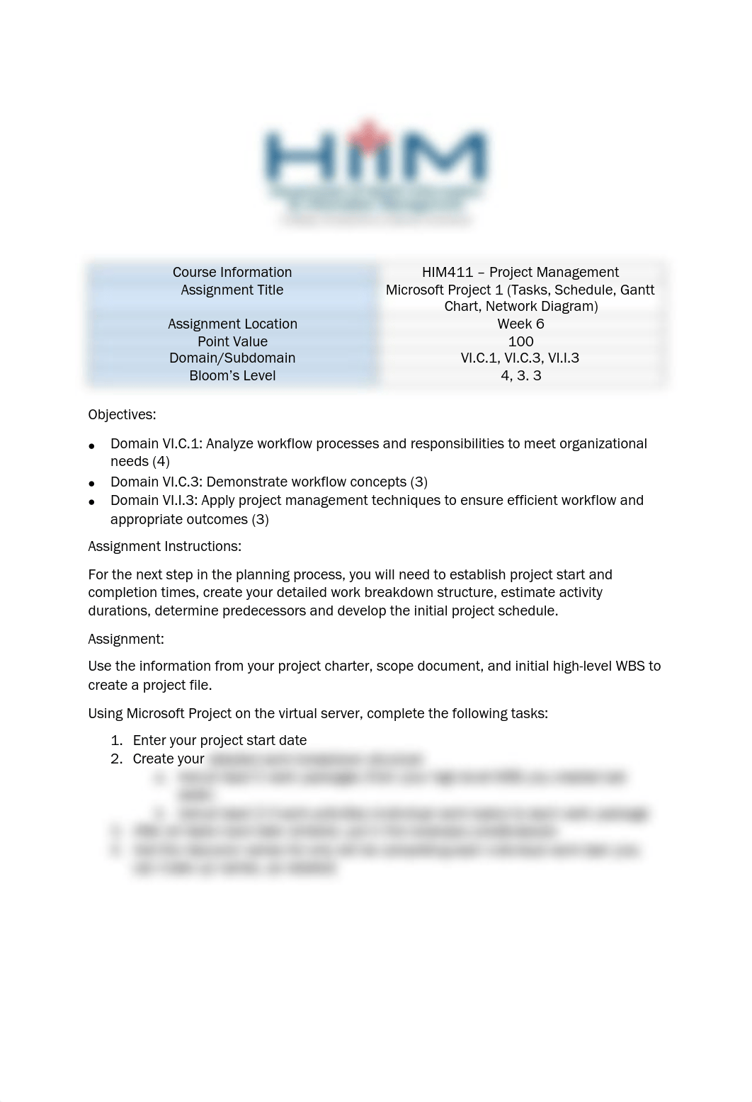 HIM411_Week6_VI.C.1,VI.C.3,VI.I.3_GanttChart_Assignment_6027fc9e1a18f7873ddaf9edb86a345b.pdf_dt0t0h1gpb8_page1