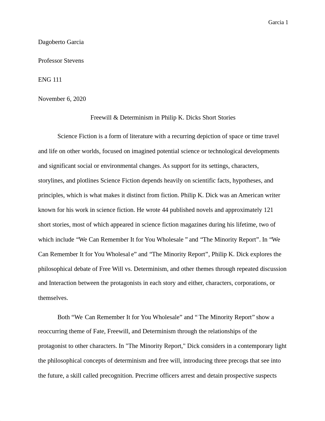 Garcia, Dagoberto Comparative Analysis Essay (Final).pdf_dt19qnw8cbd_page1