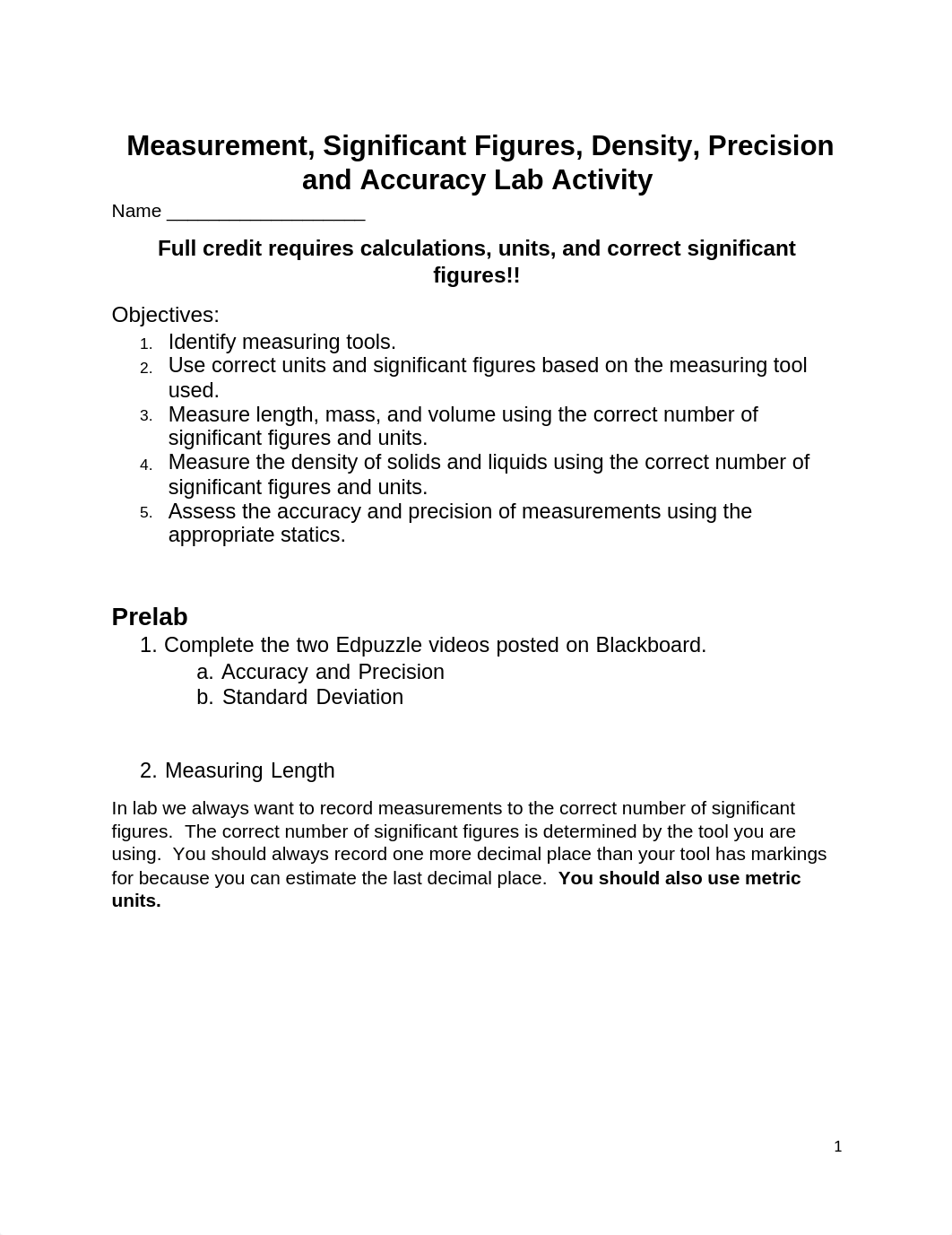 151 Measurement Density and Accuaracy and Precision Lab Activity Full length.pdf_dt1jerbd7mz_page1