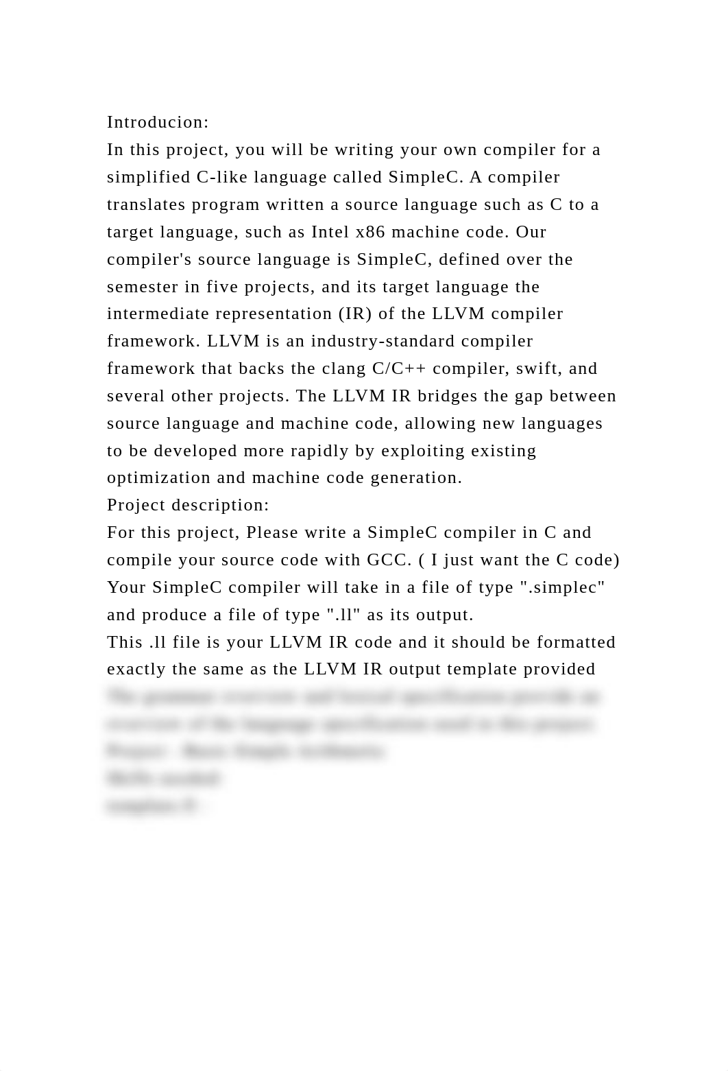 IntroducionIn this project, you will be writing your own compiler.docx_dt1nu8pdzpe_page2