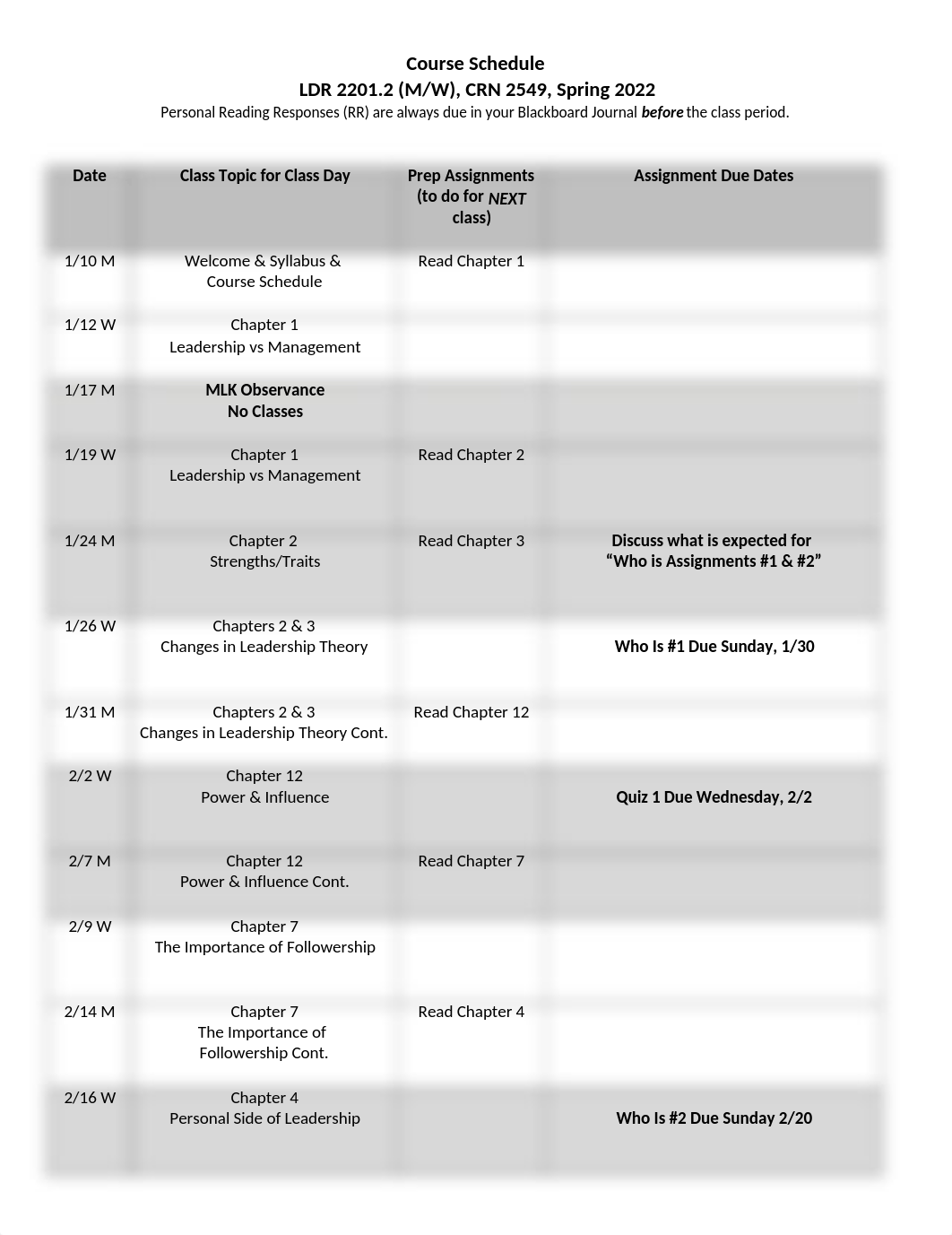 Course Schedule LDR 2201.2 (CRN 2549) Spring 2022 (1).docx_dt2c48rlx7n_page1