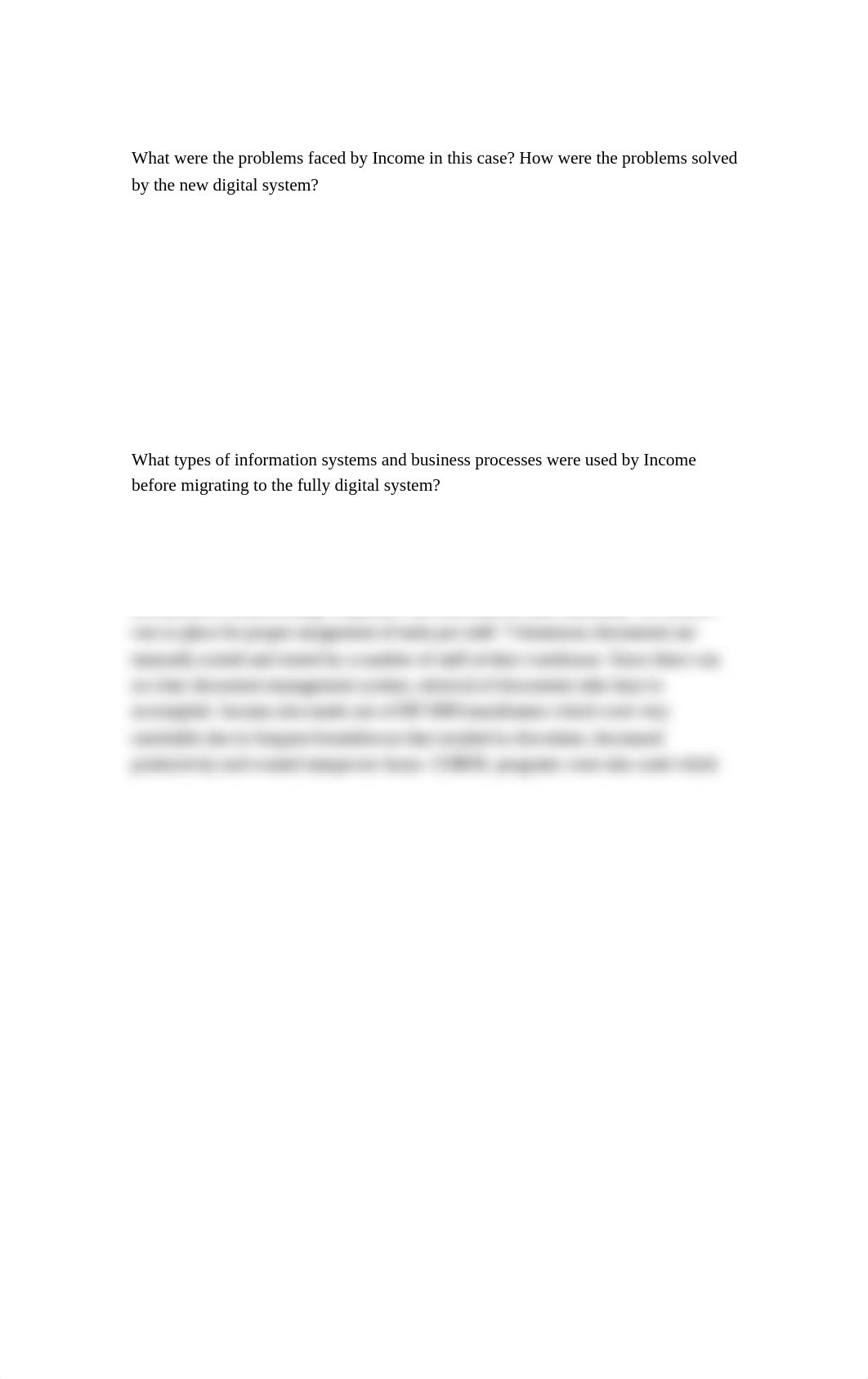 What were the problems faced by Income in this case_dt34ynjzaiy_page1