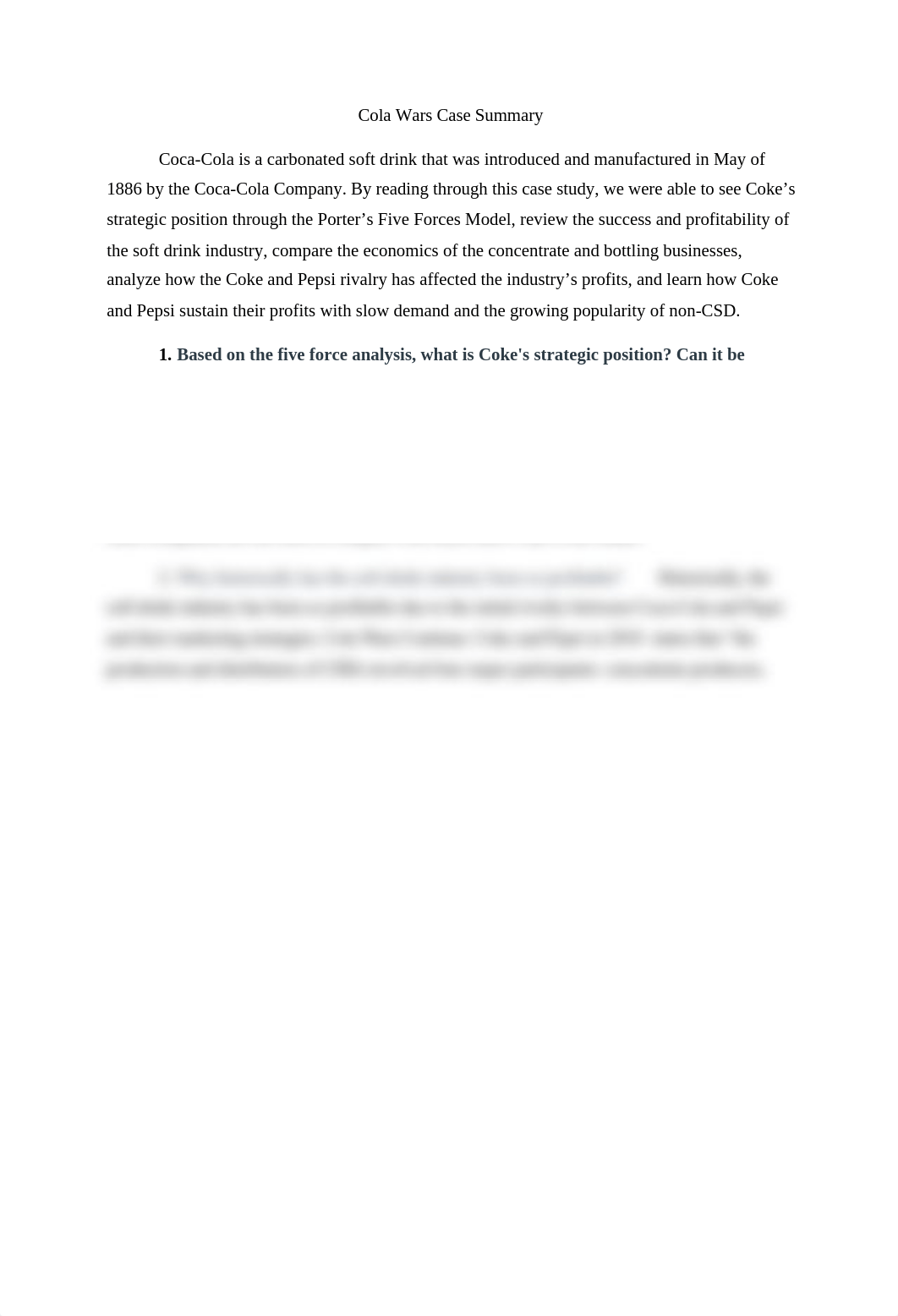 Cola Wars Case Summary.docx_dt38k25qwgk_page1