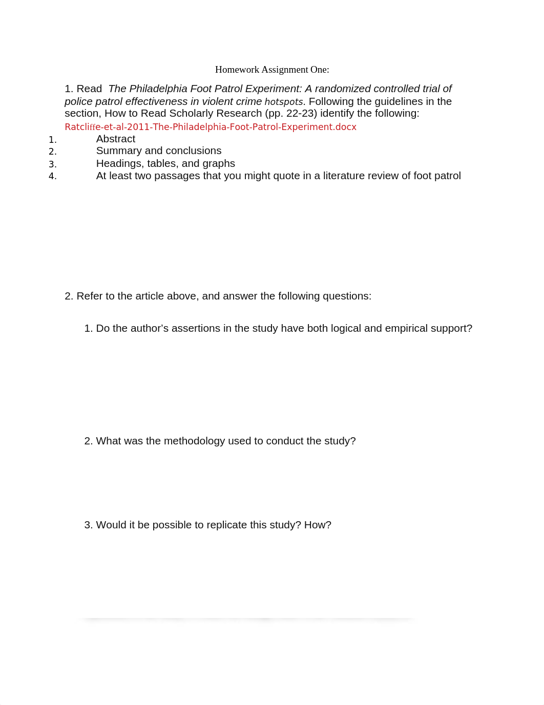 Homework Assignment One Crim Research Methods.docx_dt3a7mvvdif_page1