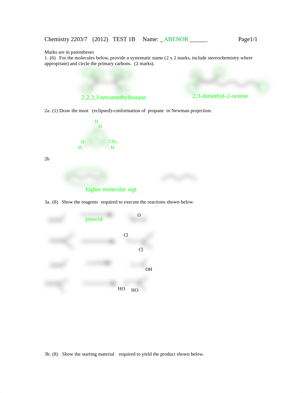 Answers Chem 2203 7 test1B1_dt3cg99o89n_page1