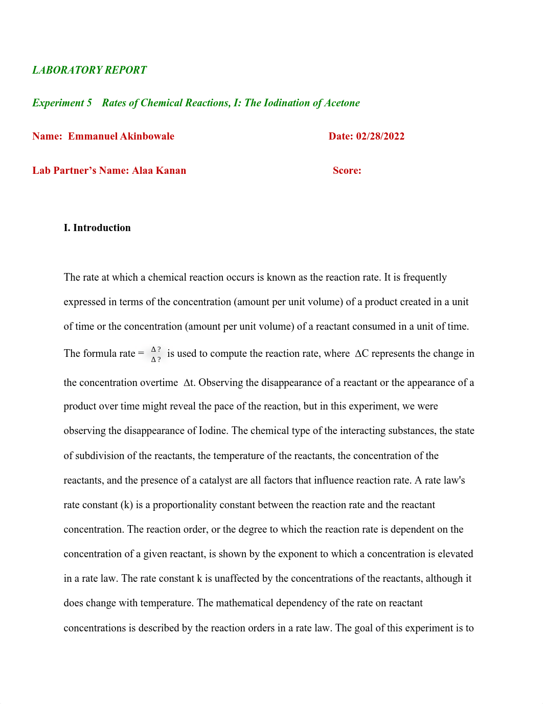 Experiment 5  Rates of Chemical Reactions_ Iodination of Acetone.pdf_dt3fa0tkwsp_page1