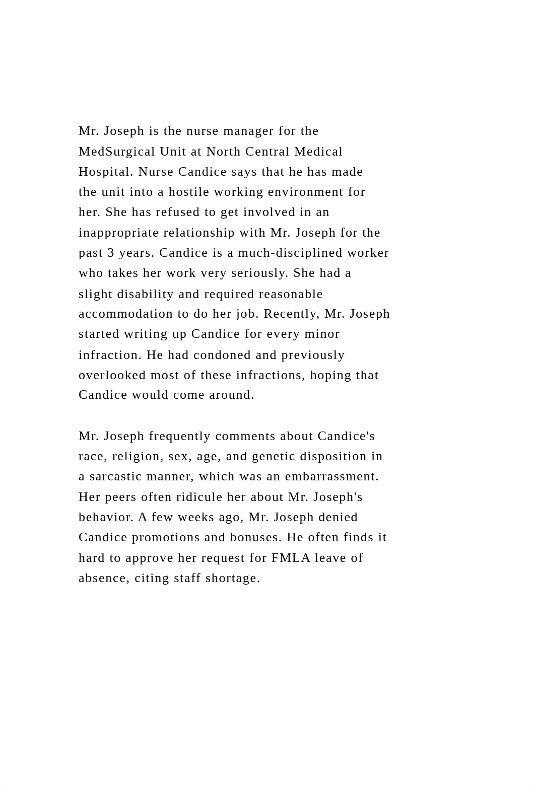 Mr. Joseph is the nurse manager for the MedSurgical Unit at Nort.docx_dt3ni3n3x6f_page2