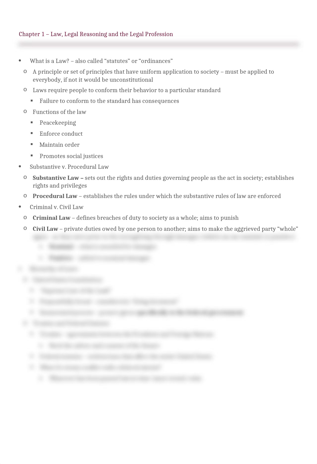 Business Law - Chapter 1 - Law, Legal Reasoning and the Legal Profession.docx_dt3s0luygf8_page1