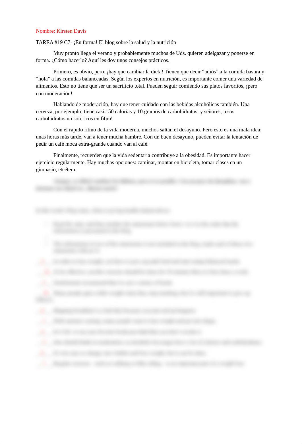 TAREA #18  C7-  ¡En forma! El blog sobre la salud y la nutrición.KirstenDavis.docx_dt43z0iko9j_page1