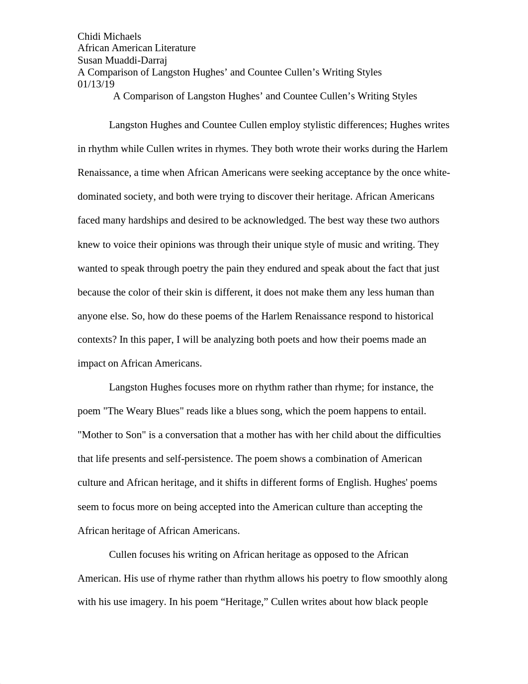 A Comparison of Langston Hughes' and Countee Cullen's Writing Styles CJM.docx_dt4a01grous_page1