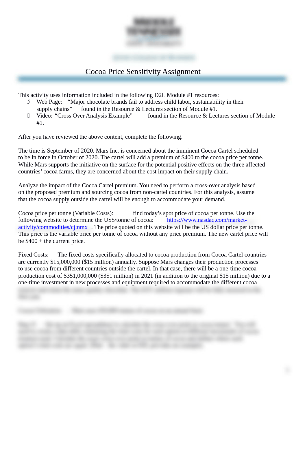 Cocoa Price Sensitivity Analysis Instructions.docx_dt4cg65s5le_page1