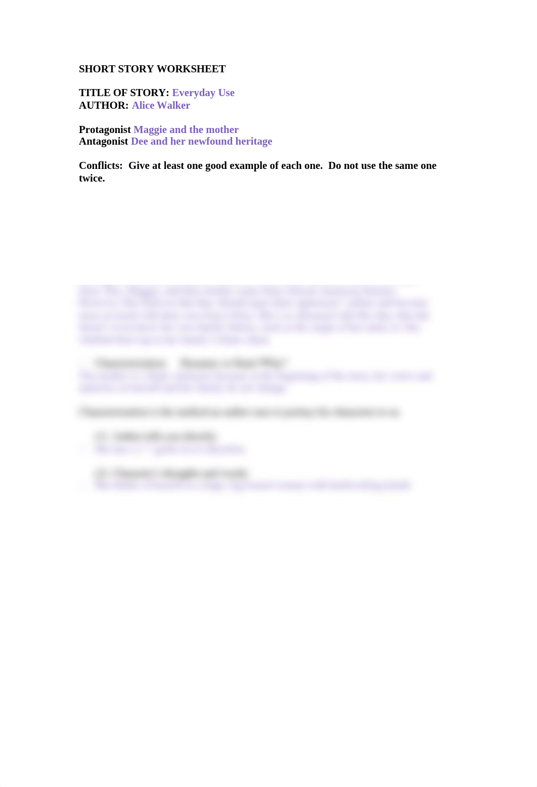 EVERYDAY USE SHORT STORY WORKSHEET (1).doc_dt4klysy5tf_page1