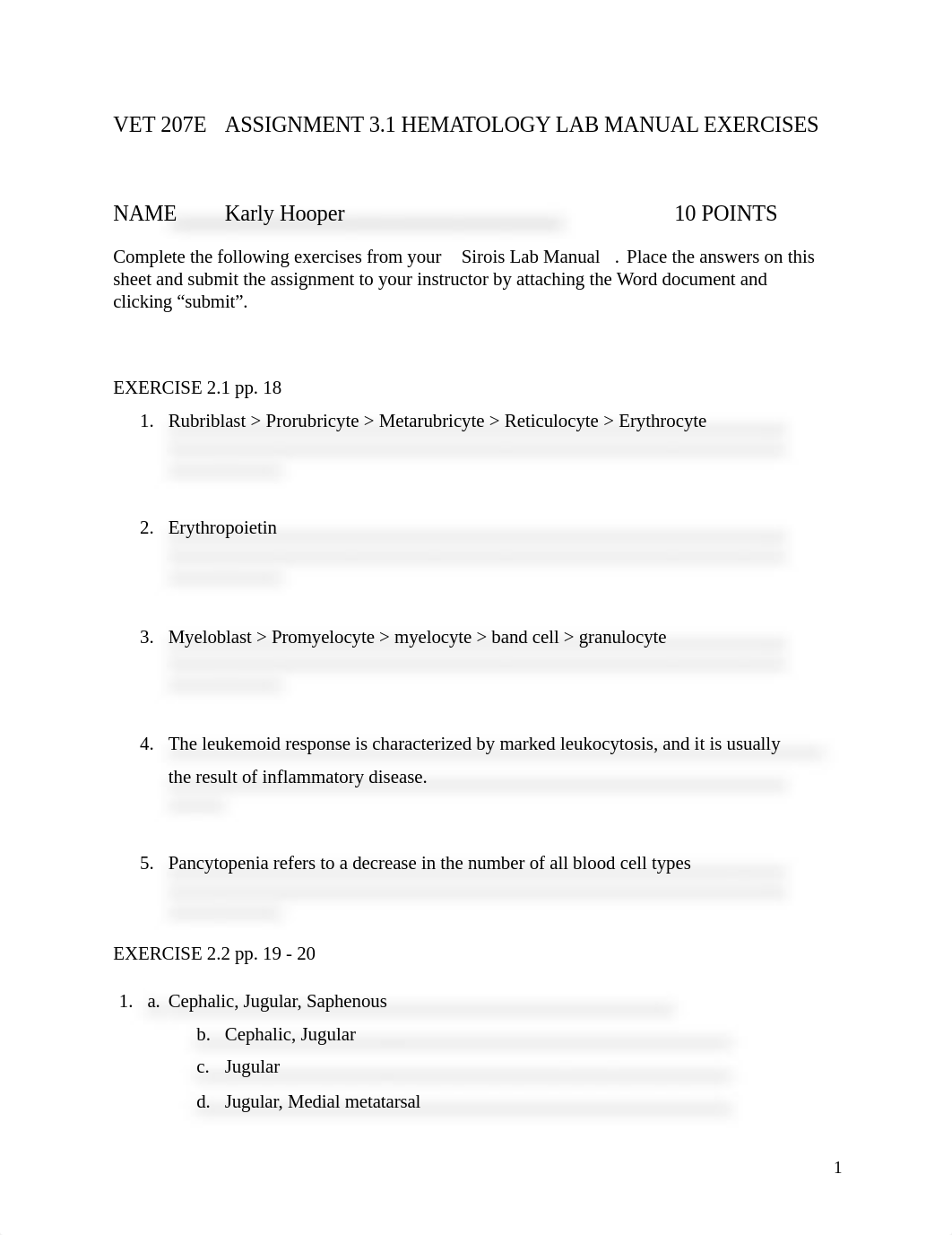 Assignment 3.1 Hematology Lab Manual Exercises - ANSWERED.docx_dt4smfn4yln_page1