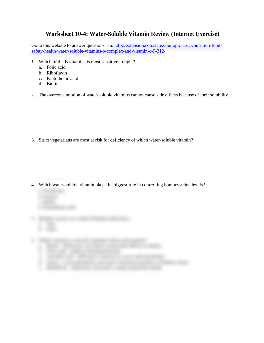 Worksheet 10 water- soluble vitamin review_dt4srurjpf6_page1