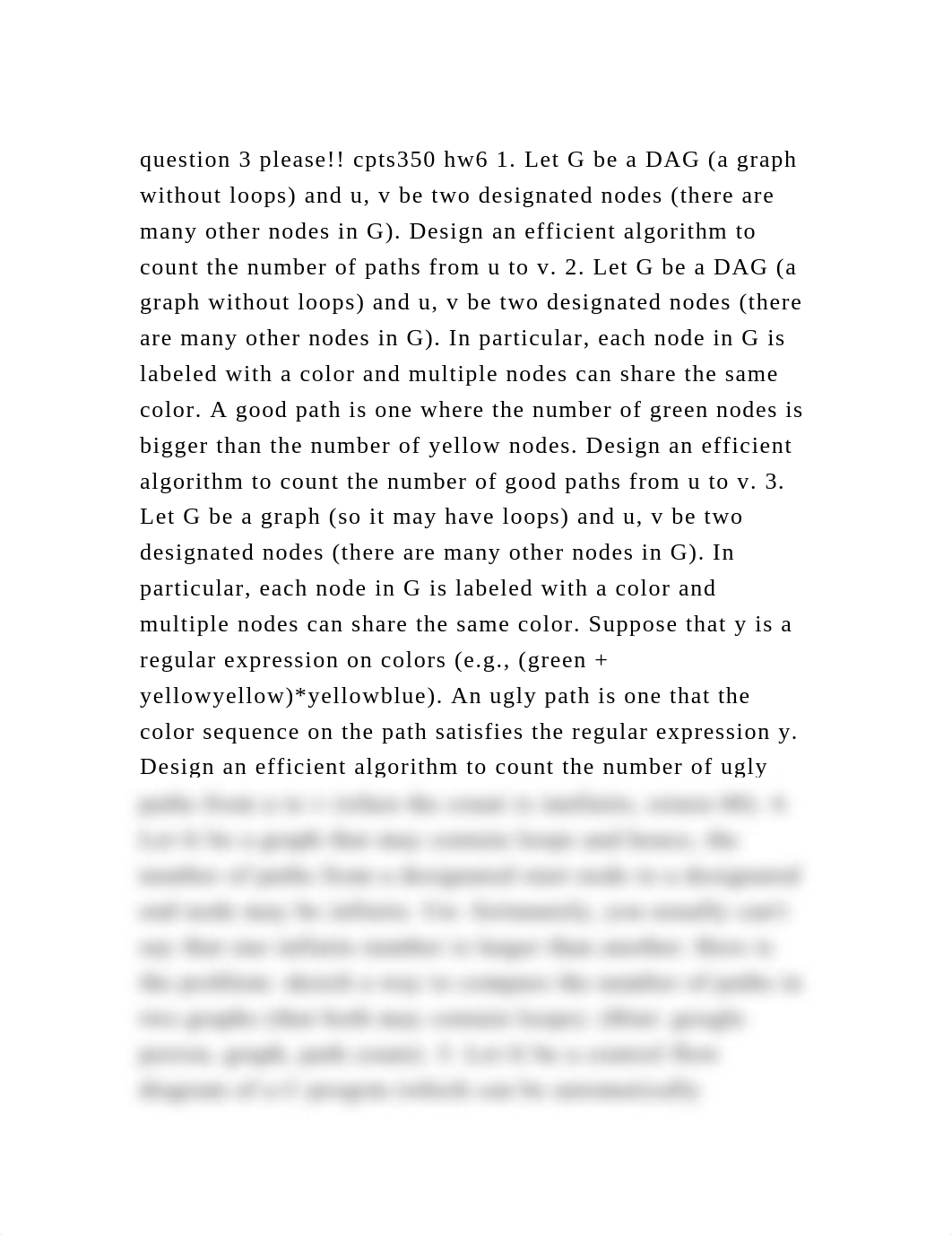 question 3 please!! cpts350 hw6 1. Let G be a DAG (a graph without l.docx_dt4vcberja1_page2