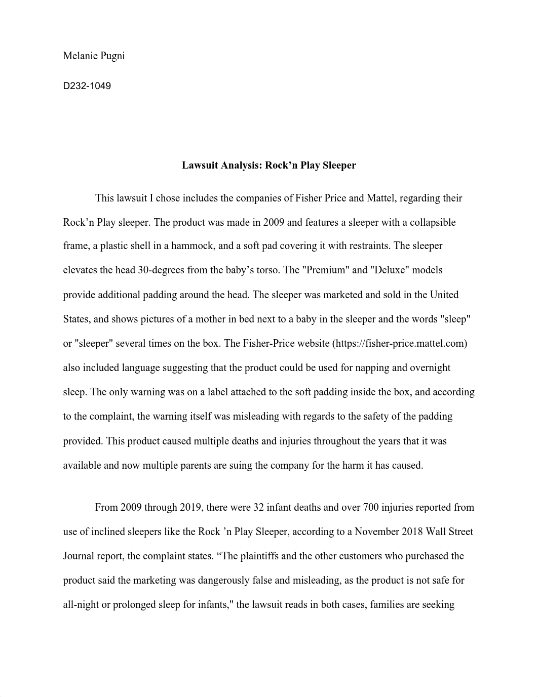 Locate Sales_Product Liability unit a case on Product liability.pdf_dt4vhsu4qgd_page1