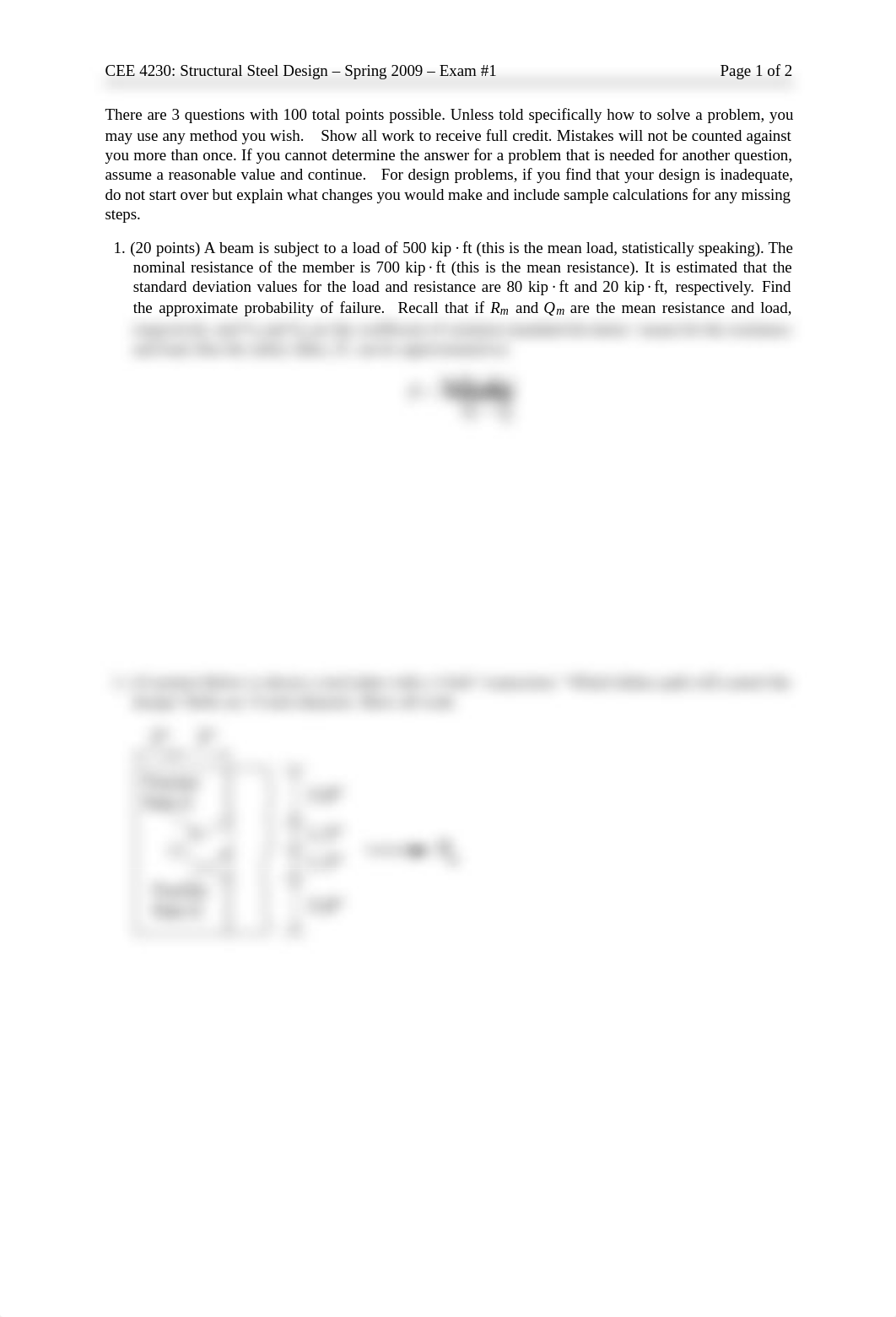 Exam A Spring 2009 on Structural Design_dt56u6mq97o_page1