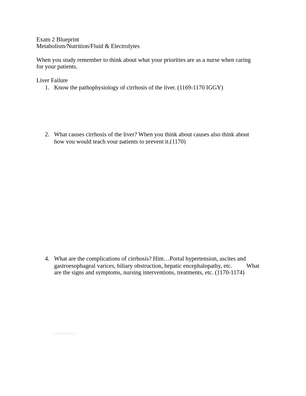 Exam #2 Metabolism, Nutrition, Fluid and Electrolytes Blueprint (1).docx_dt5do2i8tio_page1