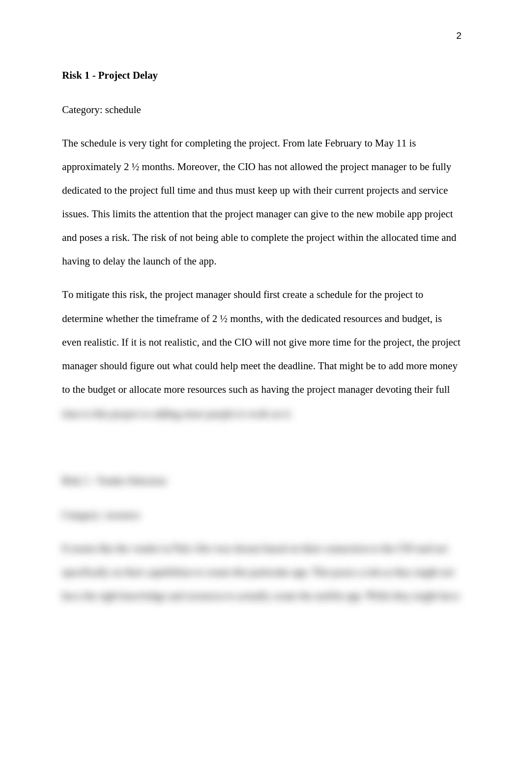 530 - Unit 6 - Create Risks and Mitigation Measures for a Project Scenario (1).docx_dt5fc8xe1au_page2