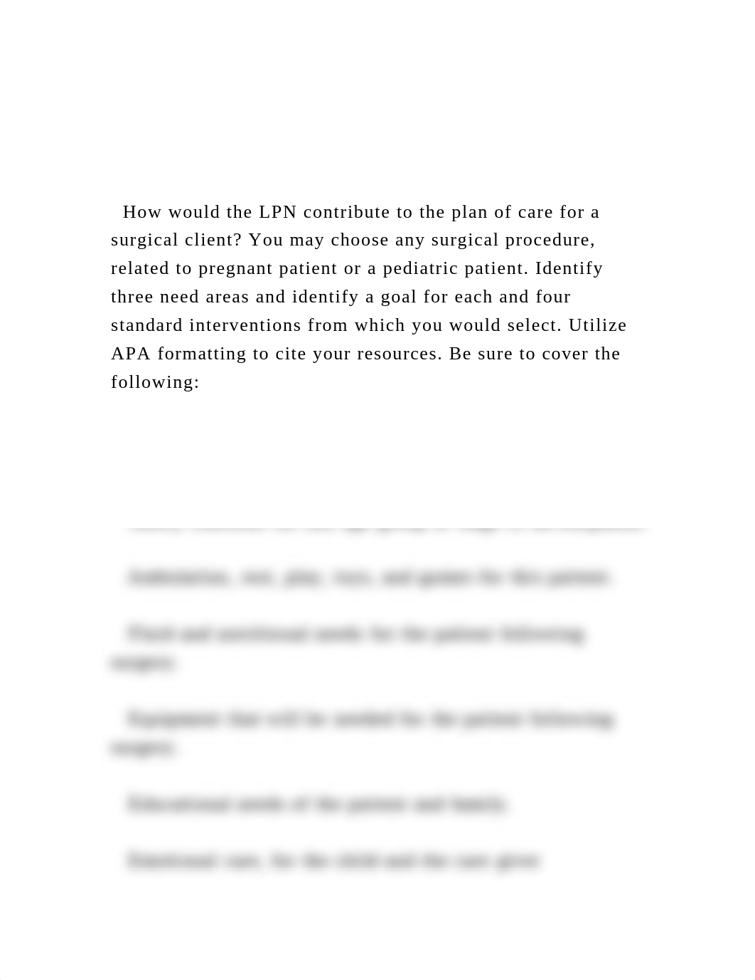 How would the LPN contribute to the plan of care for a surgic.docx_dt5mcheccvy_page3