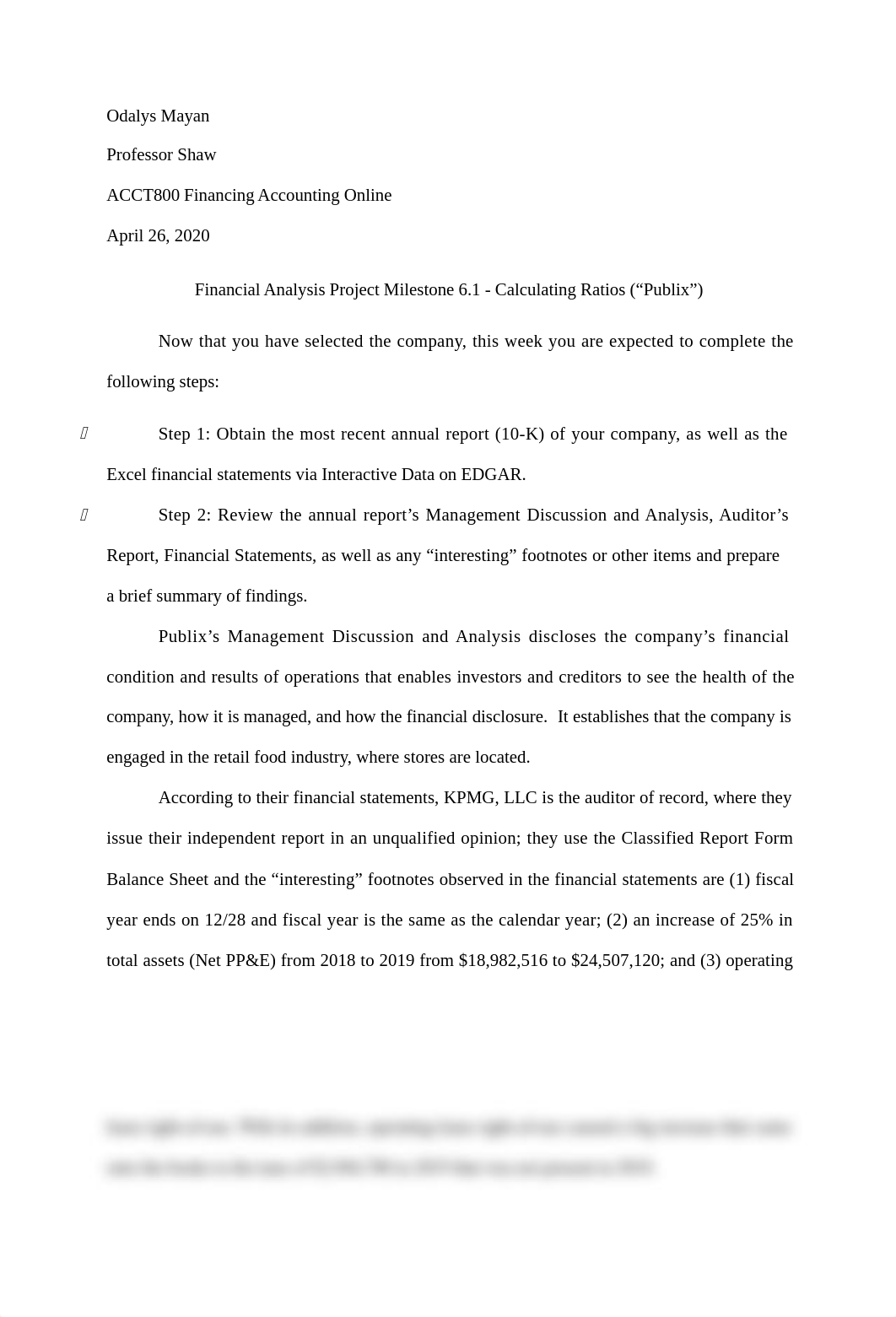 Financial Analysis Project Milestone 6.1 - Calculating Ratios (Publix).docx_dt6fuemyxrk_page1