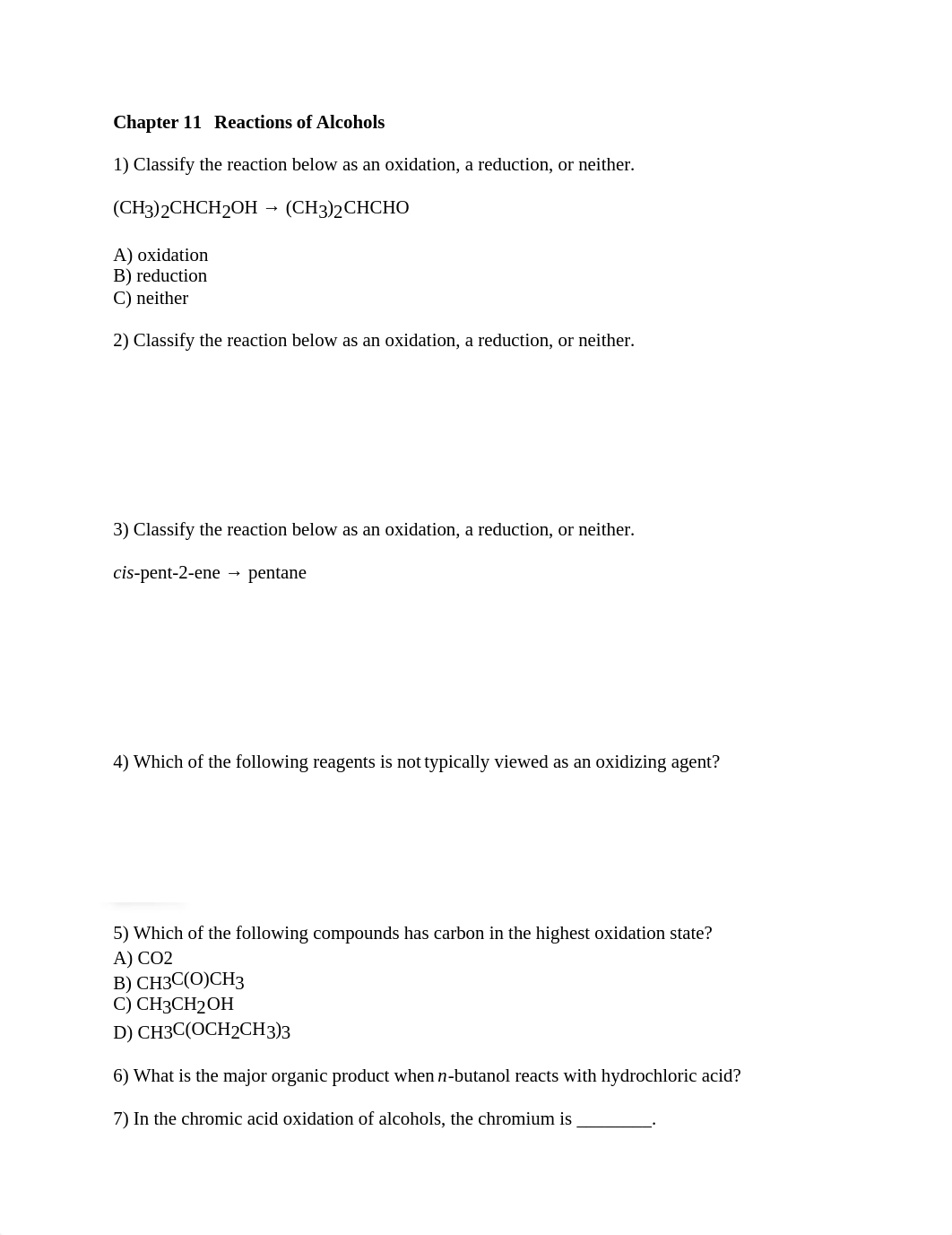 Quiz Chapter 11   Reactions of Alcohols .docx_dt6iv5vnbl7_page1