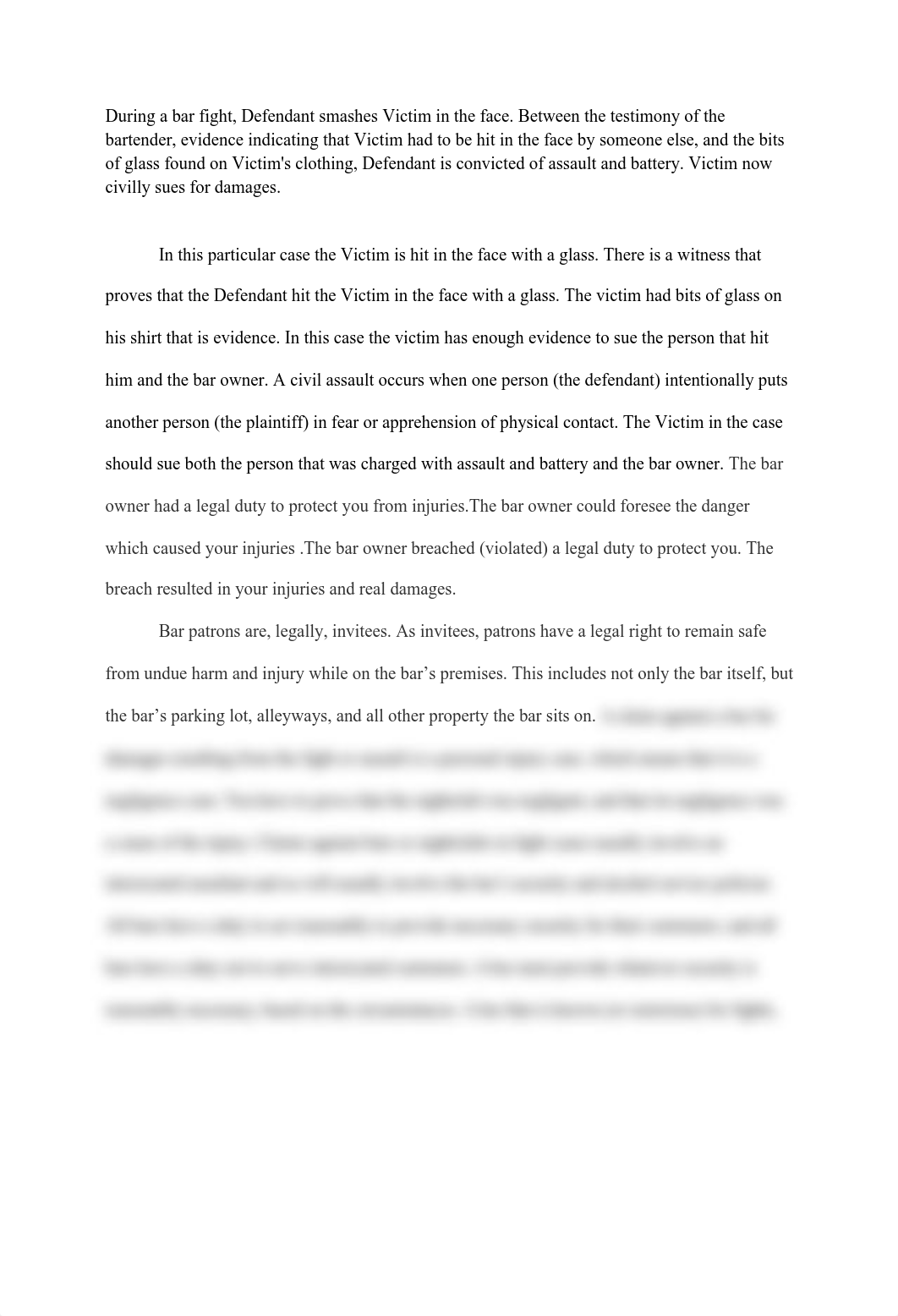 homework5During a bar fight, Defendant smashes Victim in the face.pdf_dt6k4a10432_page1