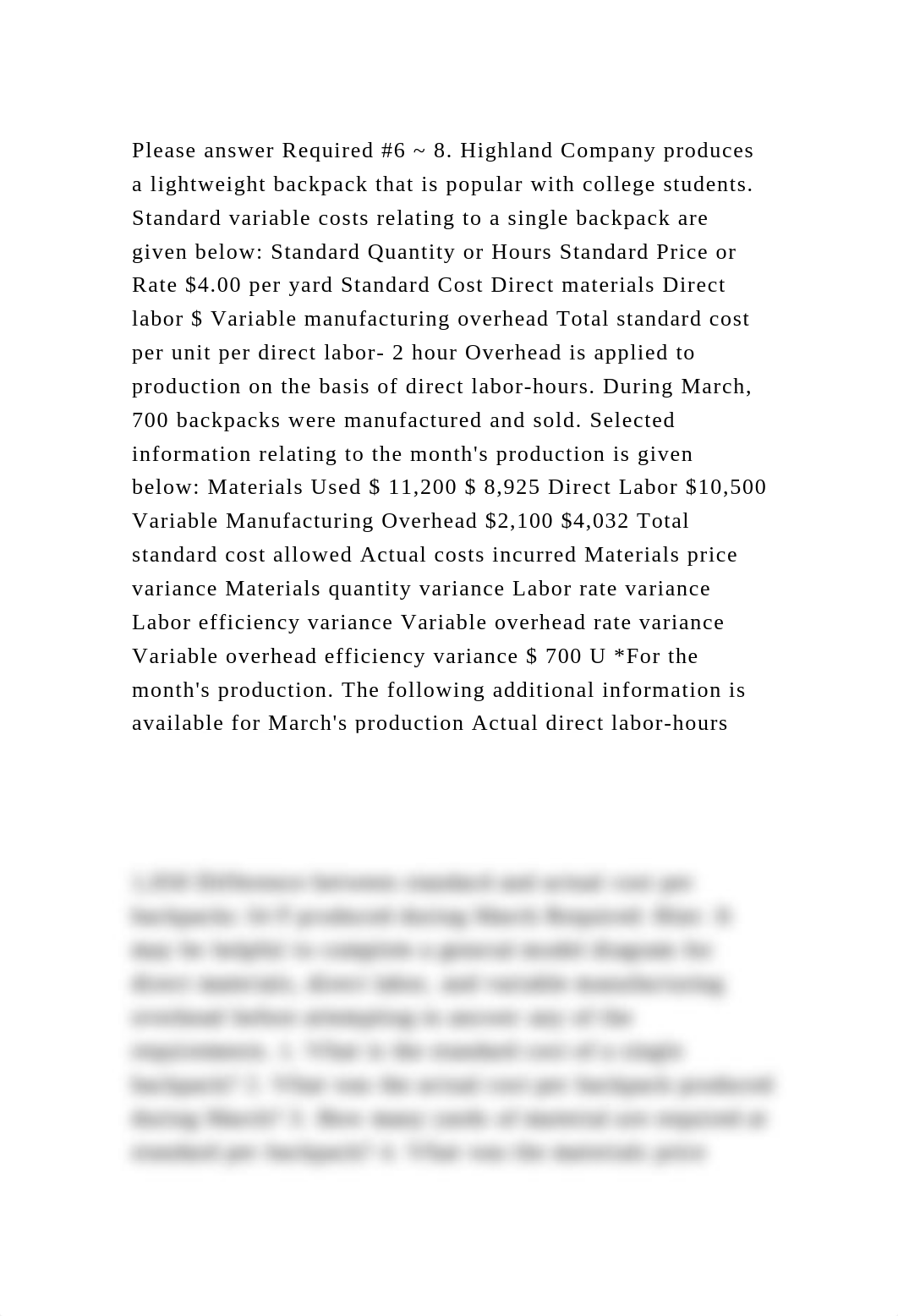 Please answer Required #6 ~ 8. Highland Company produces a lightweig.docx_dt6sabdeubp_page2