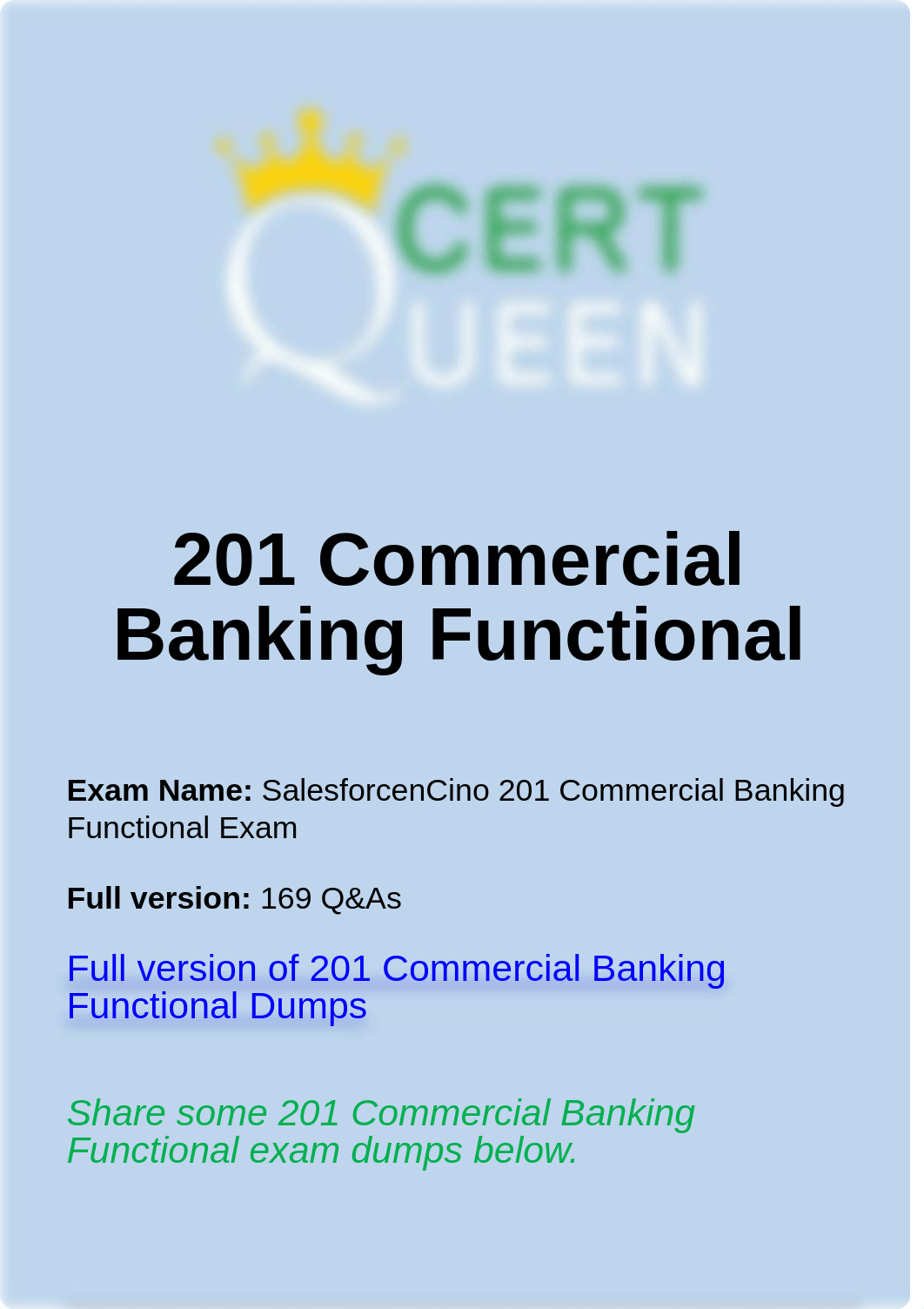 Salesforce 201 Commercial Banking Functional Exam Dumps.pdf_dt6tpcc5uun_page1