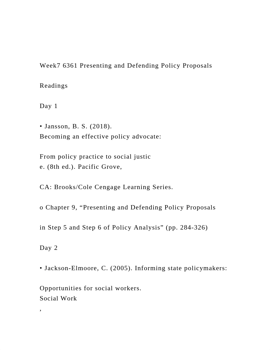 Week7 6361 Presenting and Defending Policy ProposalsReadings.docx_dt72d7jxh35_page2