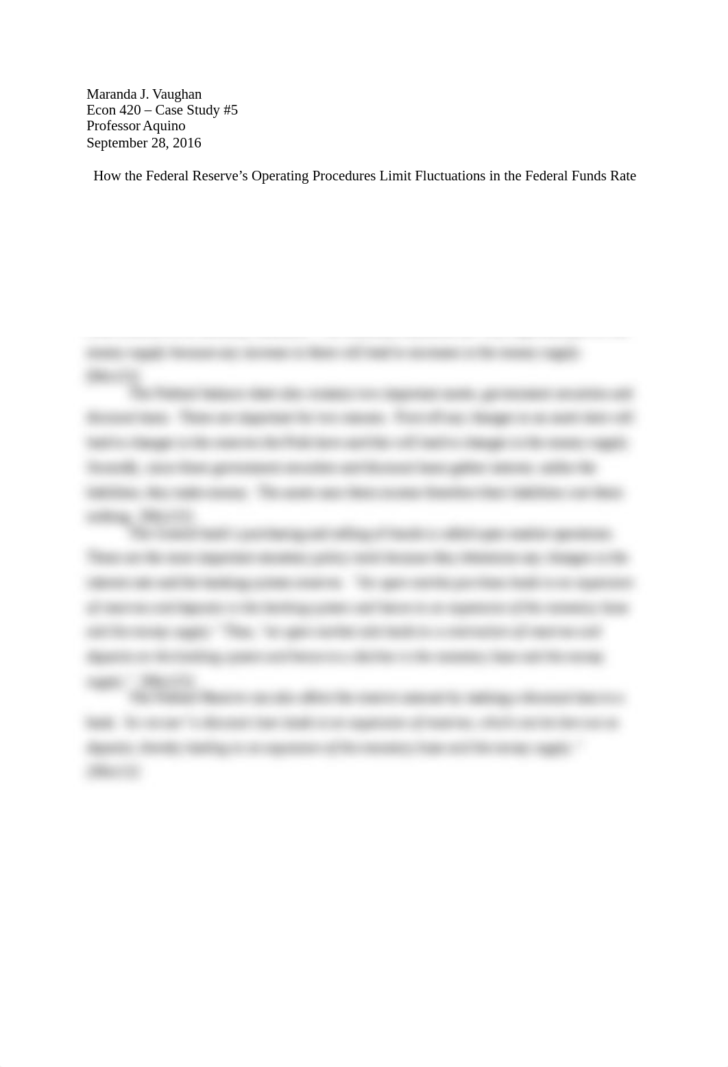 How the Fedral Reserve's Operating Procedures Limit Fluctuations in the Federal Funds Rate  Case Stu_dt72tk604q5_page1