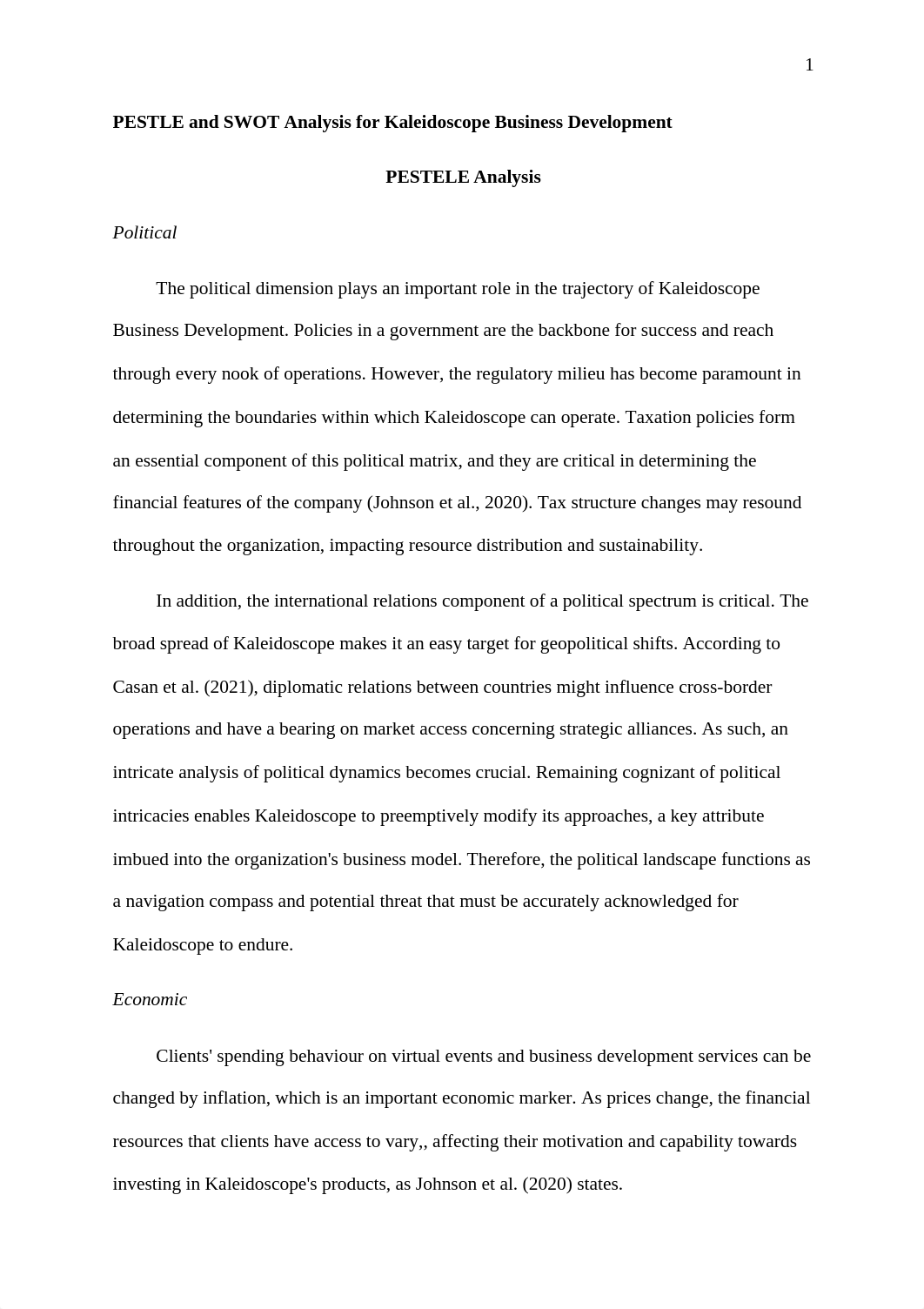 PESTLE and SWOT Analysis for Kaleidoscope Business Development.edited.docx_dt78g4wzb1x_page1