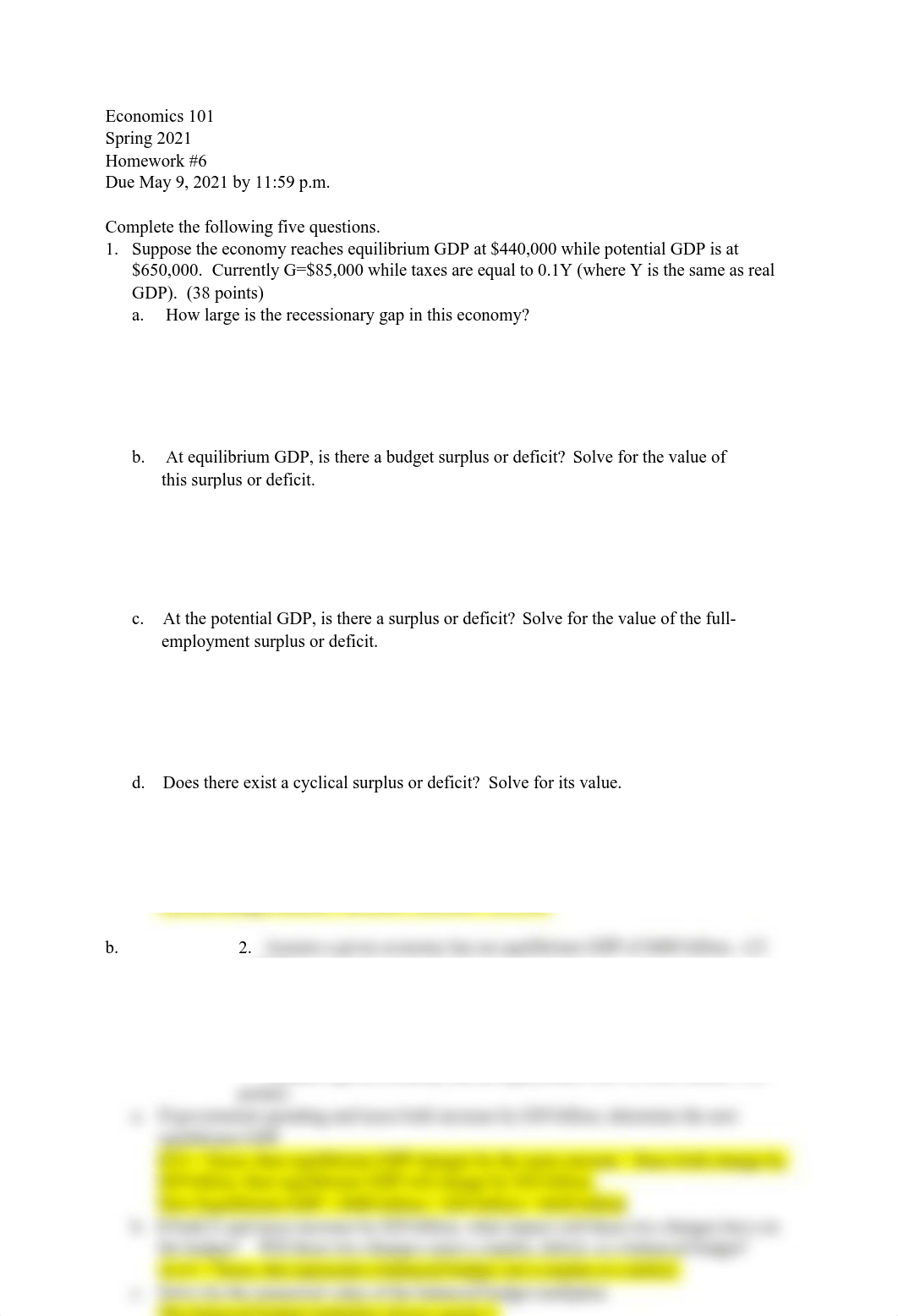 Economics 101 Homework 6 Answer Key.pdf_dt7ytkidmxb_page1