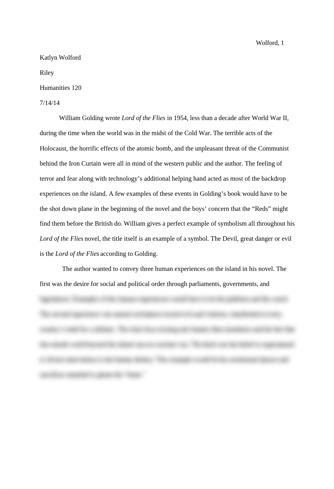 Lord of the Flies - Literary Analysis_dt7z7dos4mk_page1