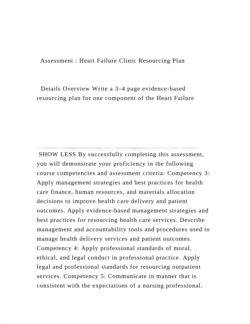 Assessment  Heart Failure Clinic Resourcing Plan   Details.docx_dt7zvx5l9bg_page2