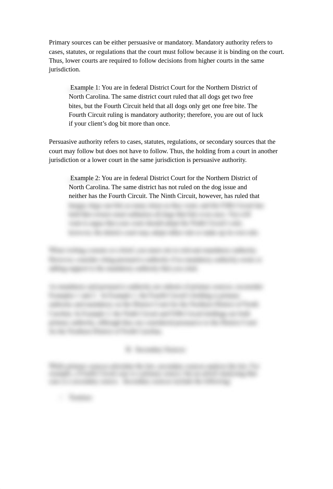 WHEN and HOW TO USE SECONDARY SOURCES and PERSUASIVE AUTHORITY [The Writing Center (GULC)].docx_dt814gygrzm_page2