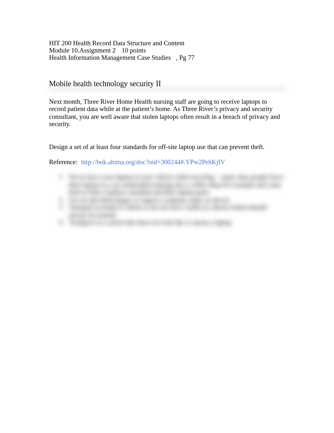 Module 10. Assignment 2. Mobile Health Technology Security II.doc_dt83wbd6k98_page1