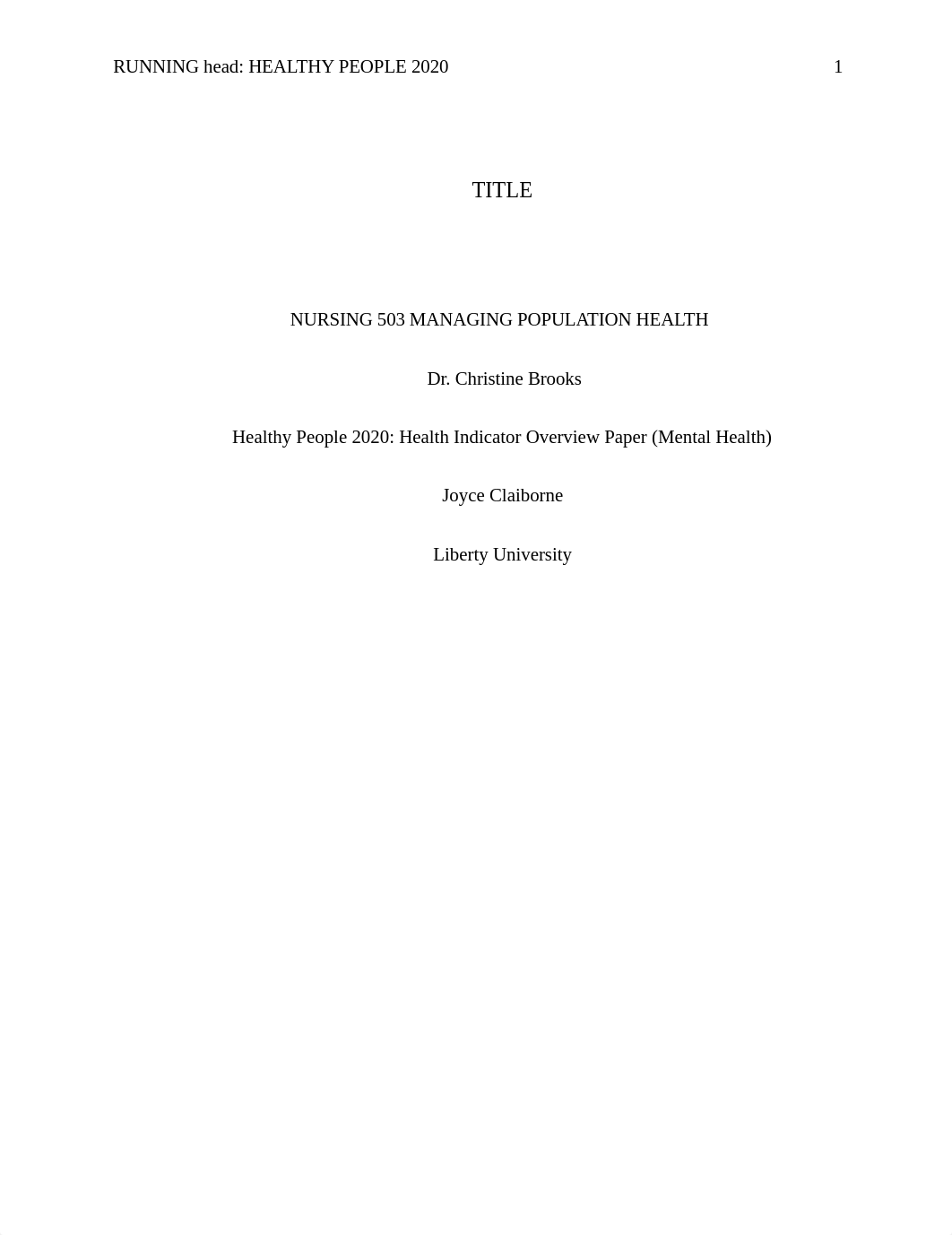 Joyce Claiborne assignement Mental health.docx_dt8h1f80v9h_page1