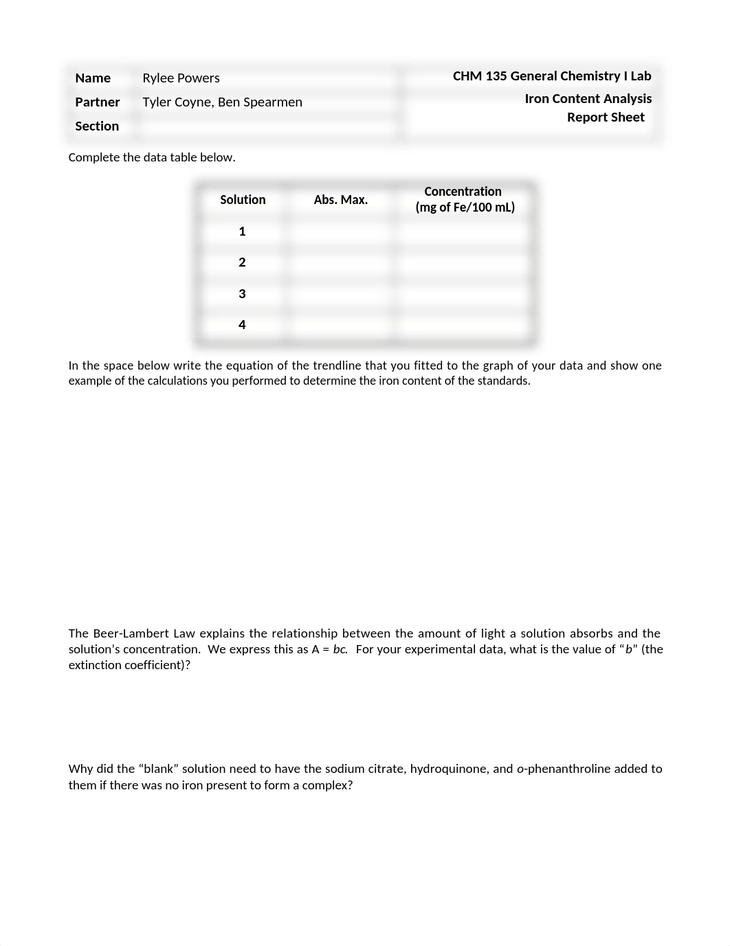 CHM 135 Iron Content Report Sheet.docx_dt8xigvlfja_page1