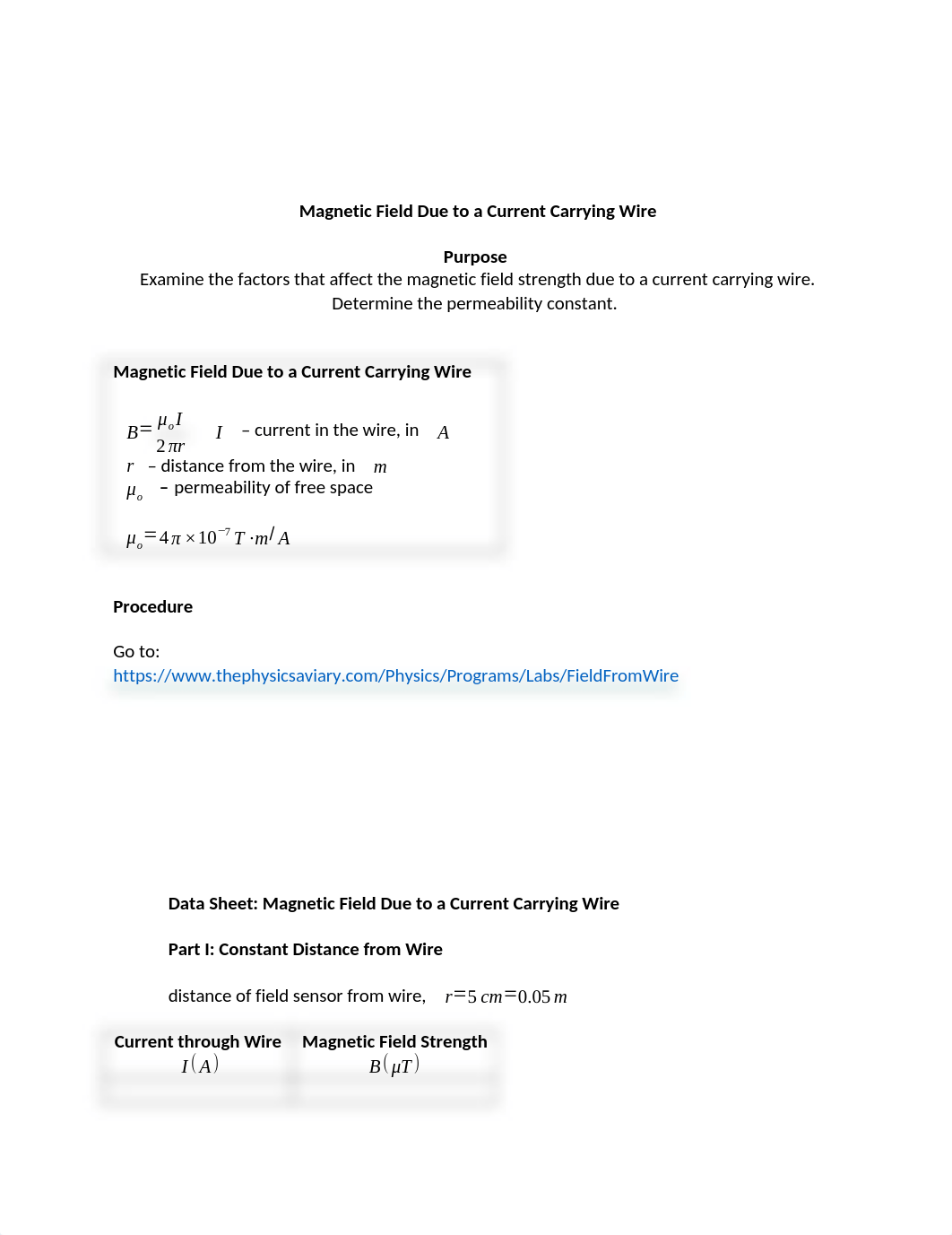 Lab 10 Magnetic Field Due to a Current Carrying Wire (2021).docx_dt8zi8w6sb1_page1