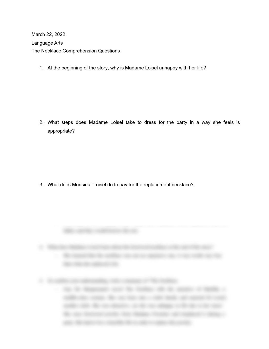 The Necklace comprehension check.pdf_dt90enuu2ie_page1