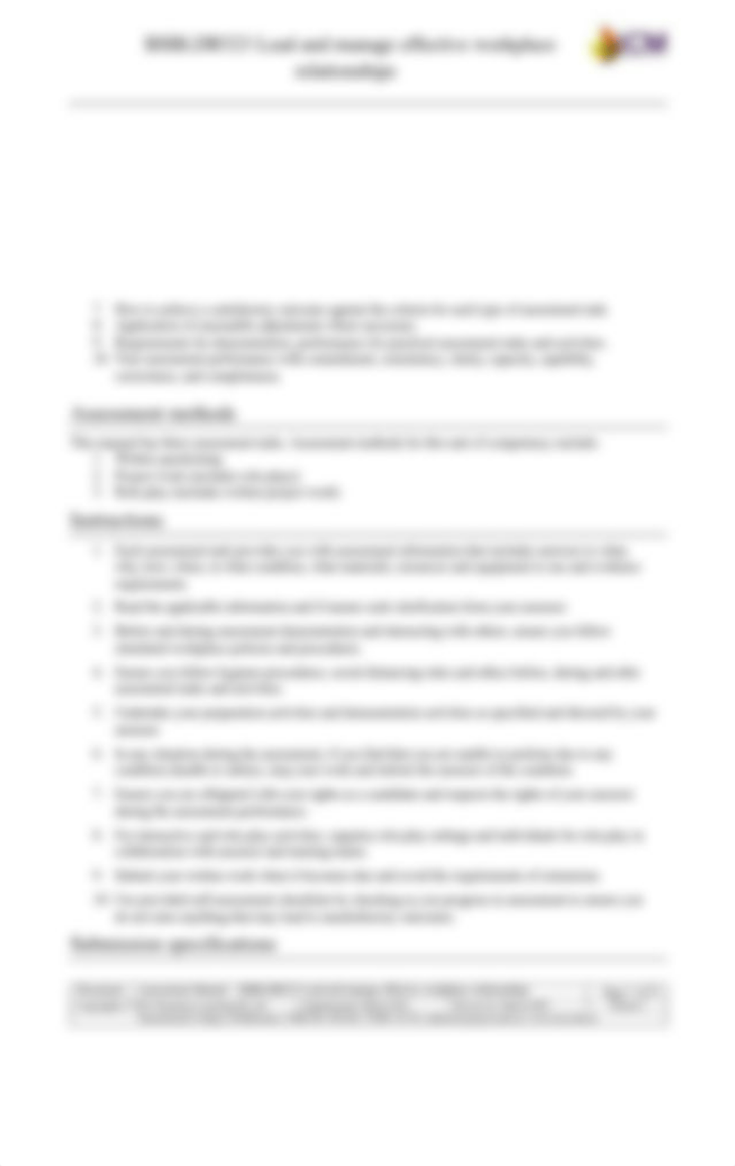 BSBLDR523 Assessment Manual ICM lead and manage workplace relationship.docx_dt92uuoe92j_page2